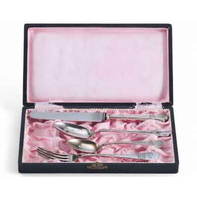 Набор столовых приборов Эгоист серебро 800 пр. Австрия 1922-24 гг. Австрия 1922-1924 г