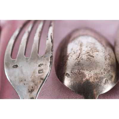 Набор столовых приборов Эгоист серебро 800 пр. Австрия 1922-24 гг. Австрия 1922-1924 г