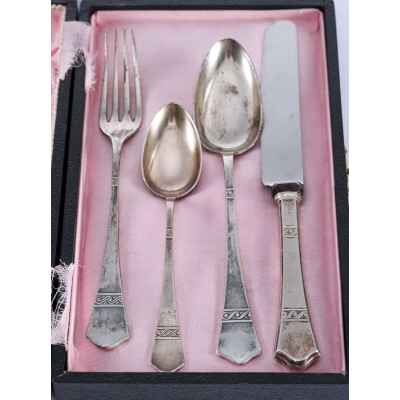 Набор столовых приборов Эгоист серебро 800 пр. Австрия 1922-24 гг. Австрия 1922-1924 г