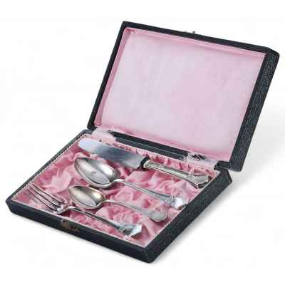 Набор столовых приборов Эгоист серебро 800 пр. Австрия 1922-24 гг. Австрия 1922-1924 г