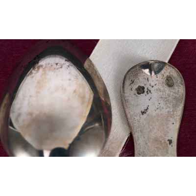 Набор чайных ложек серебро 800 пр. 166 гр. J. C. Кlinkosch Австро-Венгрия нач. ХХ в. Вена, Австрия 1888-1922 гг