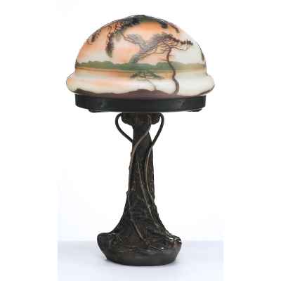 Настольная лампа. Фабрика братьев Мюллер, Франция. фабрика братьев Мюллер, Франция конец XIX—началоXX вв