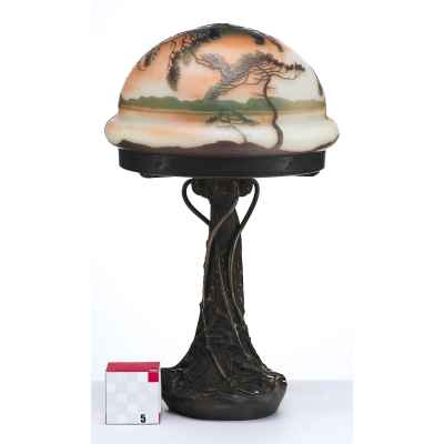 Настольная лампа. Фабрика братьев Мюллер, Франция. фабрика братьев Мюллер, Франция конец XIX—началоXX вв