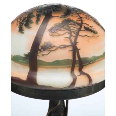 Настольная лампа. Фабрика братьев Мюллер, Франция. фабрика братьев Мюллер, Франция конец XIX—началоXX вв