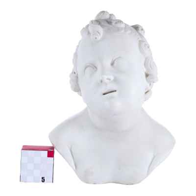 Скульптурный бюст «Ангелочек» Европа Конец XIX века