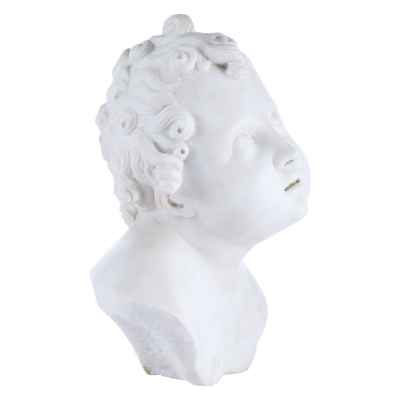Скульптурный бюст «Ангелочек» Европа Конец XIX века