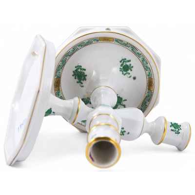 Парные подсвечники «Apponyi Vert». Херенд, Венгрия 1960-е -1986 гг