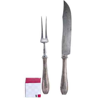 Набор для разделки мяса серебрение сталь Германия нач. ХХ в. Германия Начало XX века