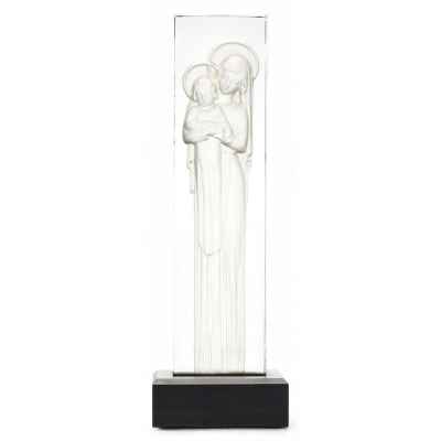 Стела Богоматерь с младенцем. фабрика Рене Лалика, Франция 1930-гг