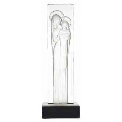Стела Богоматерь с младенцем. фабрика Рене Лалика, Франция 1930-гг