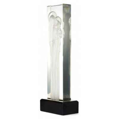 Стела Богоматерь с младенцем. фабрика Рене Лалика, Франция 1930-гг