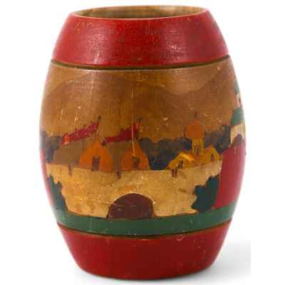 Карандашница роспись Сергиевский посад нач. ХХ в. 9,2 см. Сергиев-Посад Начало XX века