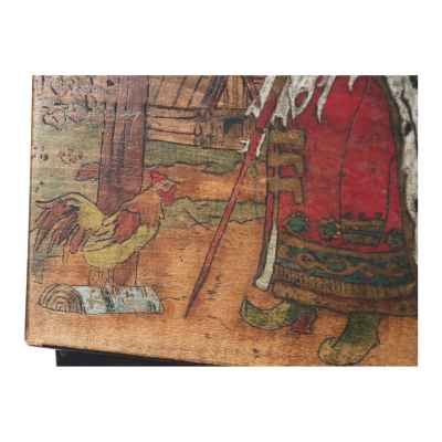 Шкатулка по иллюстрации Билибина «Жил-был царь ...». Сергиев-Посад начало ХХ века