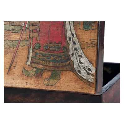 Шкатулка по иллюстрации Билибина «Жил-был царь ...». Сергиев-Посад начало ХХ века