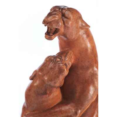 Скульптурная композиция «Дерущиеся львицы». Австрия около 1929 г