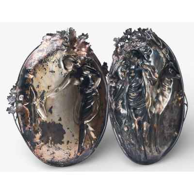 Парные декоративные панно «Диана-охотница» и «Источник». Европа Начало XX века