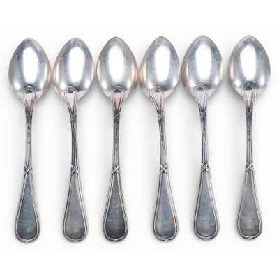 венская фабрика серебряных изделий Йозефа Клинкоша. Набор чайных ложек Вена, Австрия после 1922