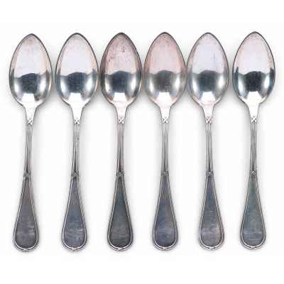 венская фабрика серебряных изделий Йозефа Клинкоша. Набор чайных ложек Вена, Австрия после 1922