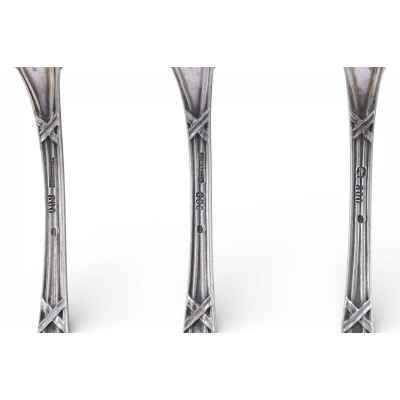 венская фабрика серебряных изделий Йозефа Клинкоша. Набор чайных ложек Вена, Австрия после 1922