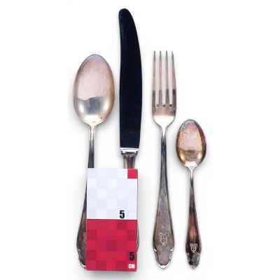 Набор столовых приборов «Эгоист» без футляра Вена (Австрия) после 1922 г