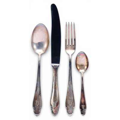 Набор столовых приборов «Эгоист» без футляра Вена (Австрия) после 1922 г