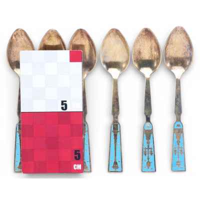 Чайные ложки «Фонари» Ленинград, СССР после 1958 гг