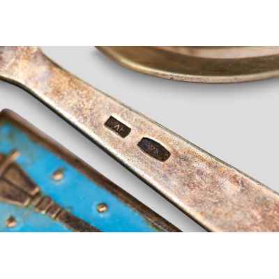 Чайные ложки «Фонари» Ленинград, СССР после 1958 гг