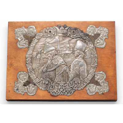 Шкатулка «Царь и стрелец» Екатеринбург. (?) Начало XX века