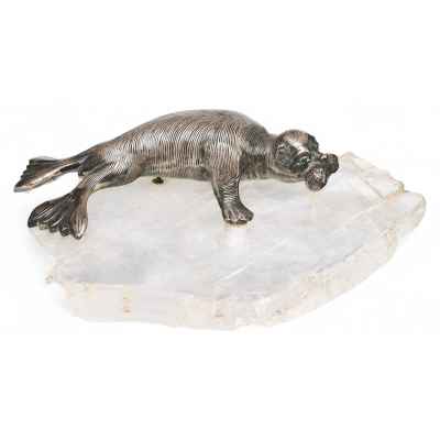 Скульптура «Морж на льдине» Вена Конец XIX века