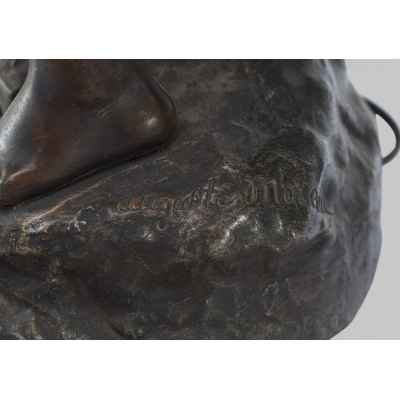 Светильник «Мальчик с корзиной цветов» Европа конец XIX— начало XХ вв