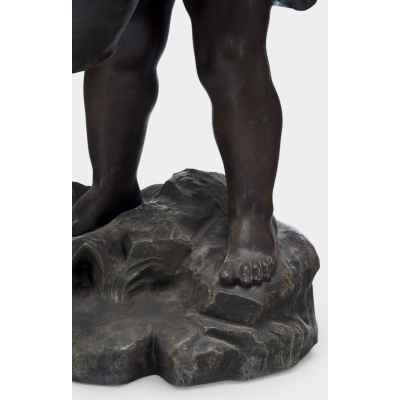 Светильник «Мальчик с корзиной цветов» Европа конец XIX— начало XХ вв