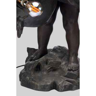 Светильник «Мальчик с корзиной цветов» Европа конец XIX— начало XХ вв