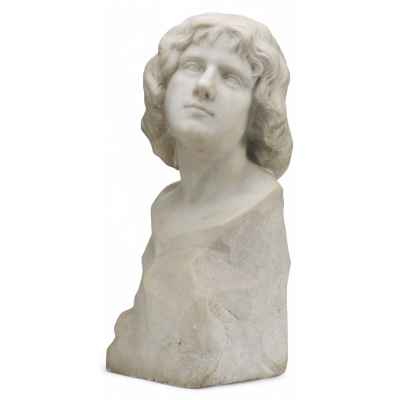 Скульптурный портрет юноши Европа Начало XX века