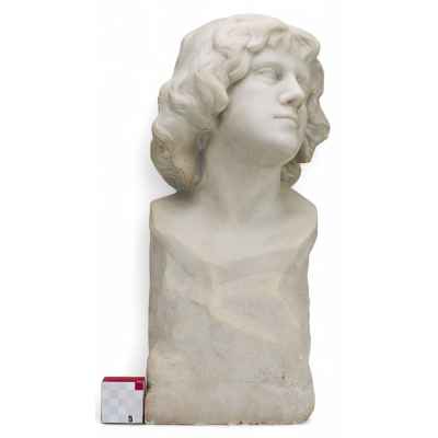 Скульптурный портрет юноши Европа Начало XX века