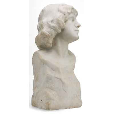 Скульптурный портрет юноши Европа Начало XX века