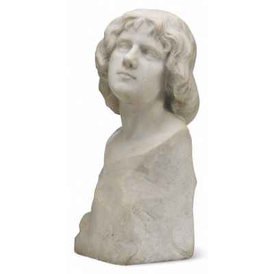 Скульптурный портрет юноши Европа Начало XX века