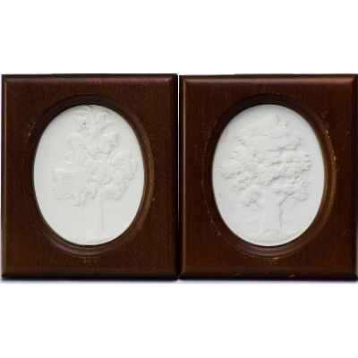 Скульптурный рельеф «Дуб» и «Береза» Мейсен, Германия 1981-1982 гг