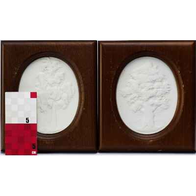 Скульптурный рельеф «Дуб» и «Береза» Мейсен, Германия 1981-1982 гг