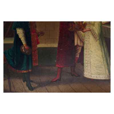 Шкатулка «Дорогой гость» Россия. Фабрика Лукутина 1888 — 1902 гг