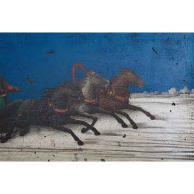 Шкатулка «Тройка зимняя» Фабрика О.Ф. Вишнякова с сыновьями конец 1880-гг