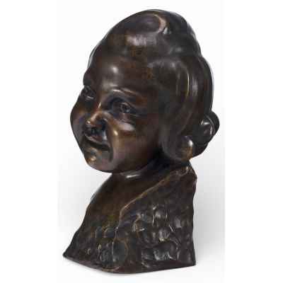 Скульптура «Голова девочки», Вена. Вена, Австрия начало ХХ века