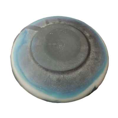 Ваза с голубыми цветами стекло Галле (Emil Galle) Франция нач. ХХ в. 11х6,2 см. Нанси, Франция, фирма Галле Начало XX века