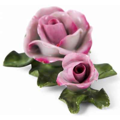 Скульптура «Розовые бутоны с листьями» Херенд, Венгрия 1950-гг