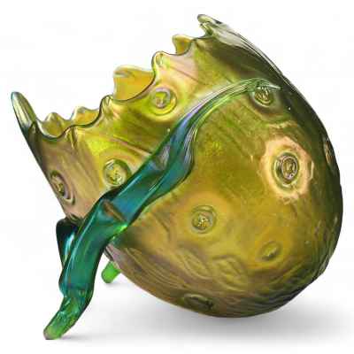 Ваза с иррезацией  начало ХХ века