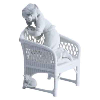 Скульптура «Девочка, играющая с котятами» Тюрингия, Германия 1925-1972 гг