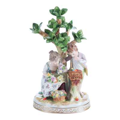 Скульптурная композиция «Пастораль», Дрезден, Германия Дрезден, Германия. Саксонская фарфоровая фабрика Карла Тиме» в Потшапеле Начало XX века