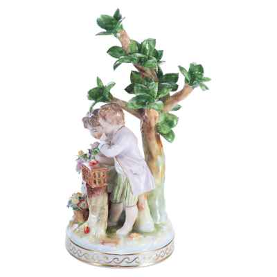 Скульптурная композиция «Пастораль», Дрезден, Германия Дрезден, Германия. Саксонская фарфоровая фабрика Карла Тиме» в Потшапеле Начало XX века