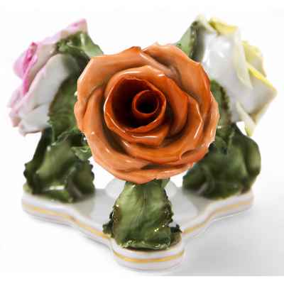 Подсвечник с розами Херенд, Венгрия 1950-гг