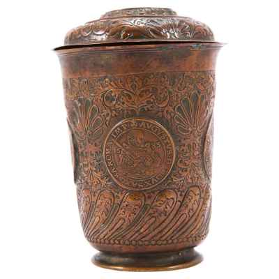 Стакан 17 века «Август, курфюрст Саксонский» Германия конец XVI- начало XVII вв