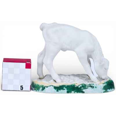 Скульптура «Теленок» Дмитровский фарфоровый завод (Вербилки) 1950-гг